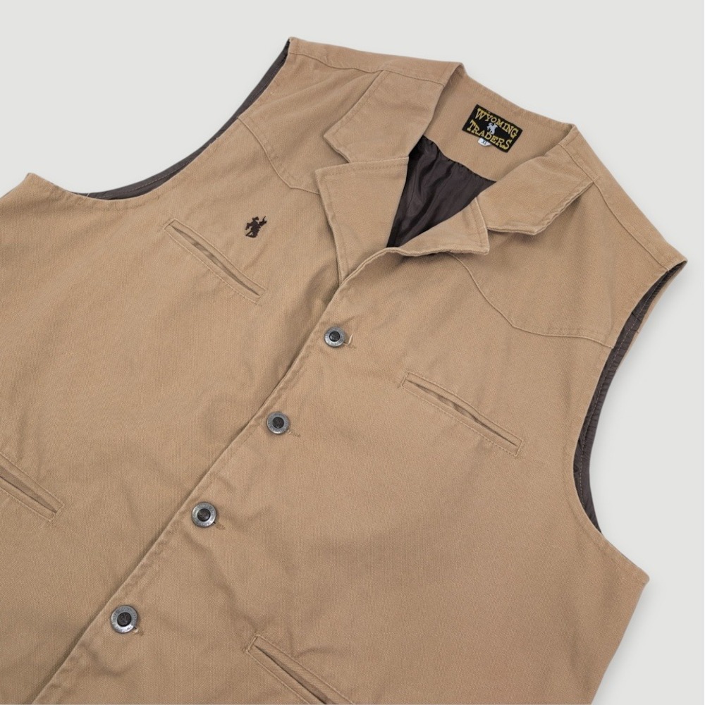 Wyoming Traders Colorado Conceal Carry Vest Men XL Tan Canvas Western Workwear